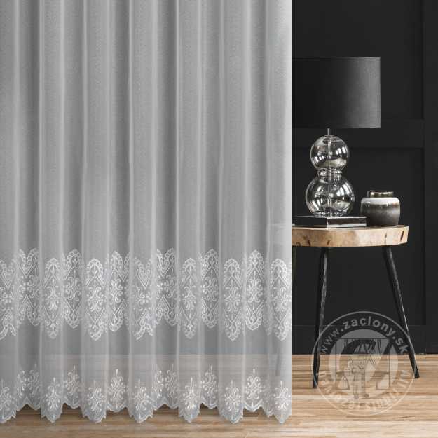 Záclona metráž 98816 biela 280cm
