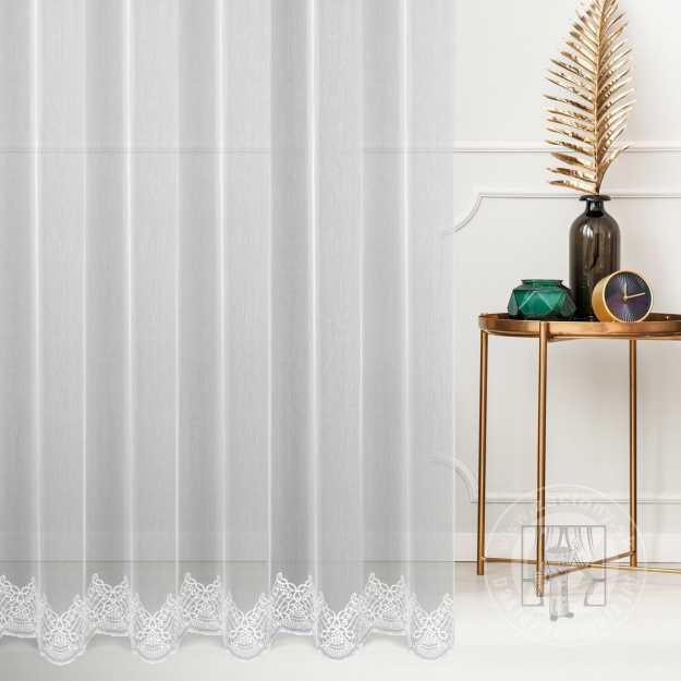 Záclona metráž 112755/ADEN biela 280cm