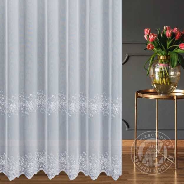 Záclona metráž 28015/ADEN biela 300cm