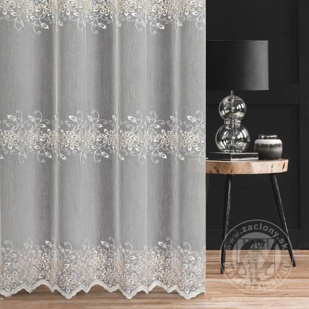 Záclona metráž 28015/ADEN krémová 300cm