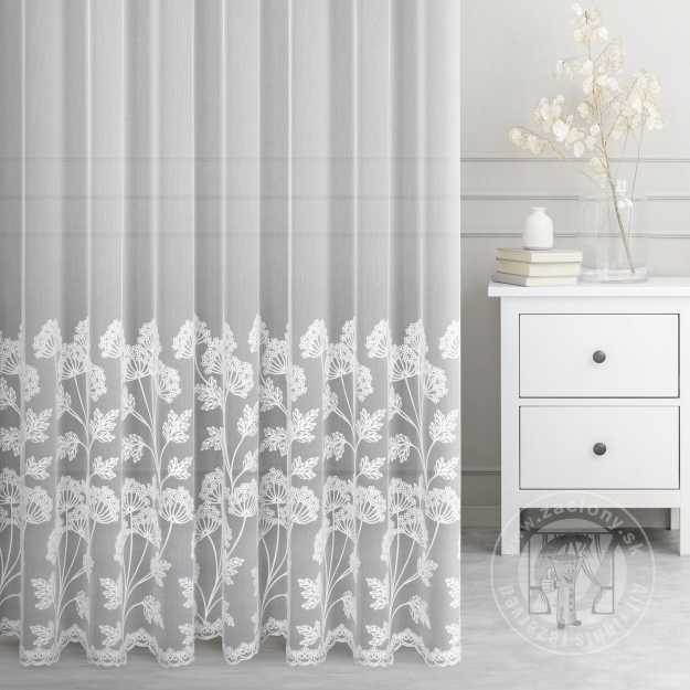 Záclona metráž 3312672/ADEN biela 300cm