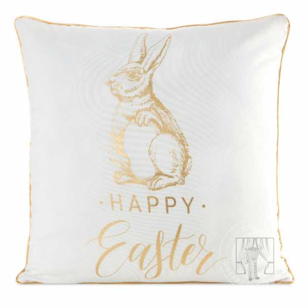 Veľkonočná obliečka na vankúš JAR/43 45x45cm biela/zlatá