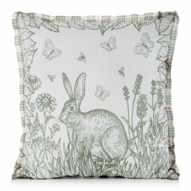 Veľkonočná obliečka na vankúš JAR/60 45x45cm krémová/zelená