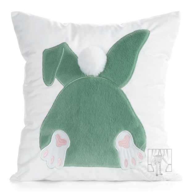 Veľkonočná obliečka na vankúš JAR/129 45x45cm biela/zelená