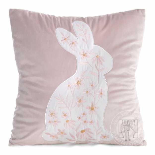 Veľkonočná obliečka na vankúš JAR/132 45x45cm biela/ružová