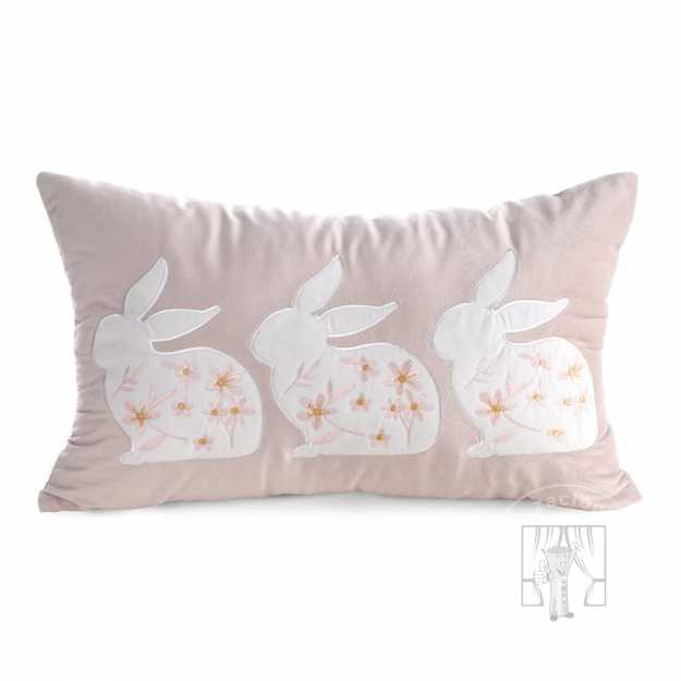 Veľkonočná obliečka na vankúš JAR/132 30x50cm biela/ružová