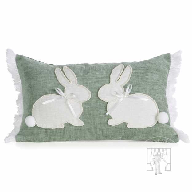 Veľkonočná obliečka na vankúš JAR/149 30x50cm zelená/béžová