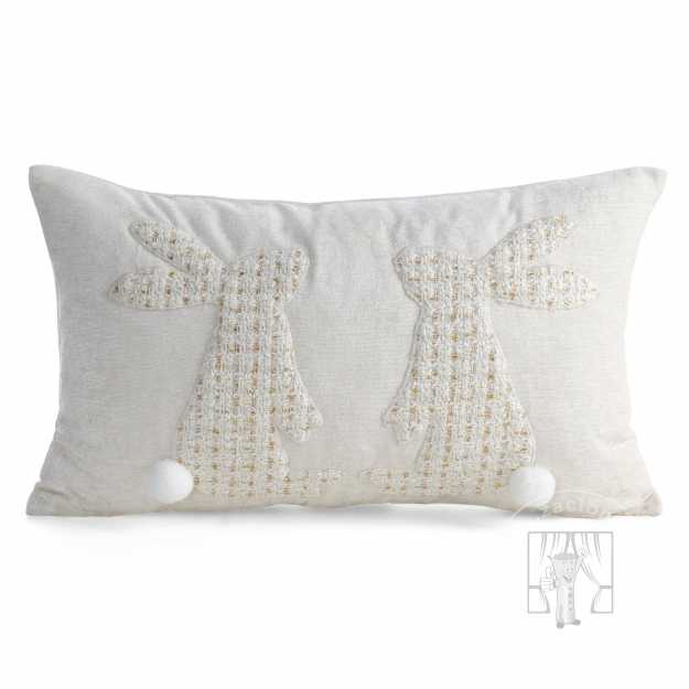 Veľkonočná obliečka na vankúš JAR/152 30x50cm krémová/biela