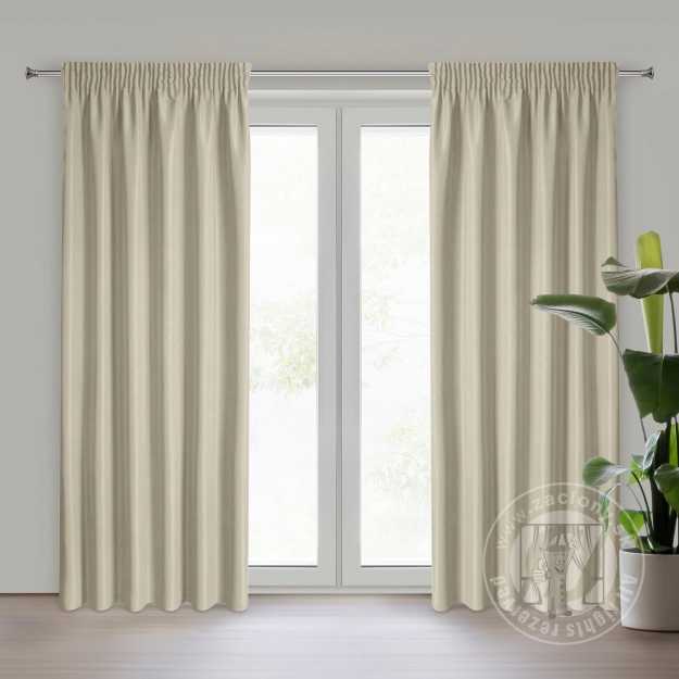 Záves RITA na páske cappuccino 140x270cm