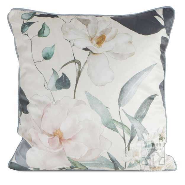 Obliečka na vankúš ROSITA 45x45cm krémová/zelená