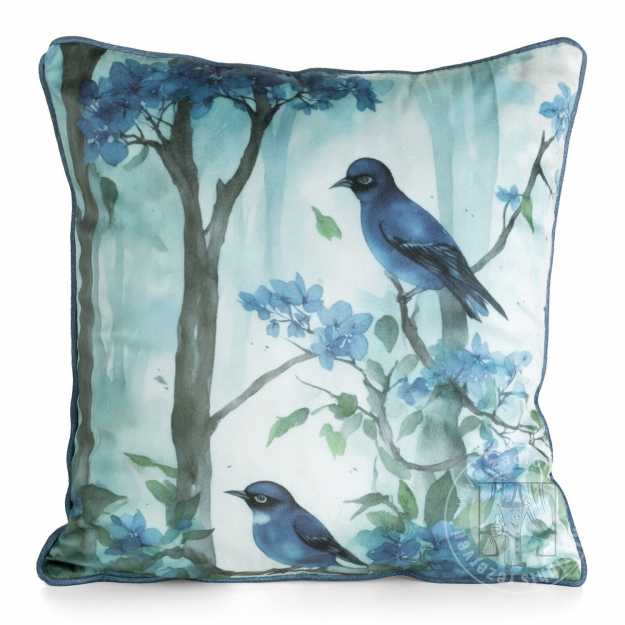 Obliečka na vankúš VELVET 45x45cm modrá