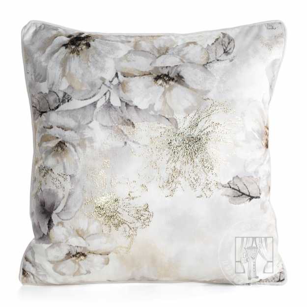 Obliečka na vankúš LUIZA 45x45cm sivá/béžová