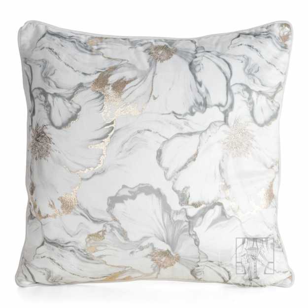 Obliečka na vankúš LISA 45x45cm biela/sivá