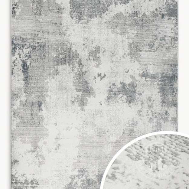 Kusový koberec ANEMON strieborný