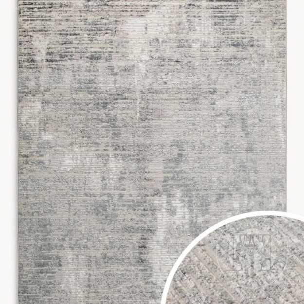 Kusový koberec OMEGA2 strieborný