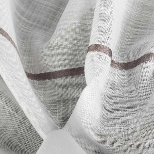 Záclona metráž 29092/ETA biela/popolavá, 300cm