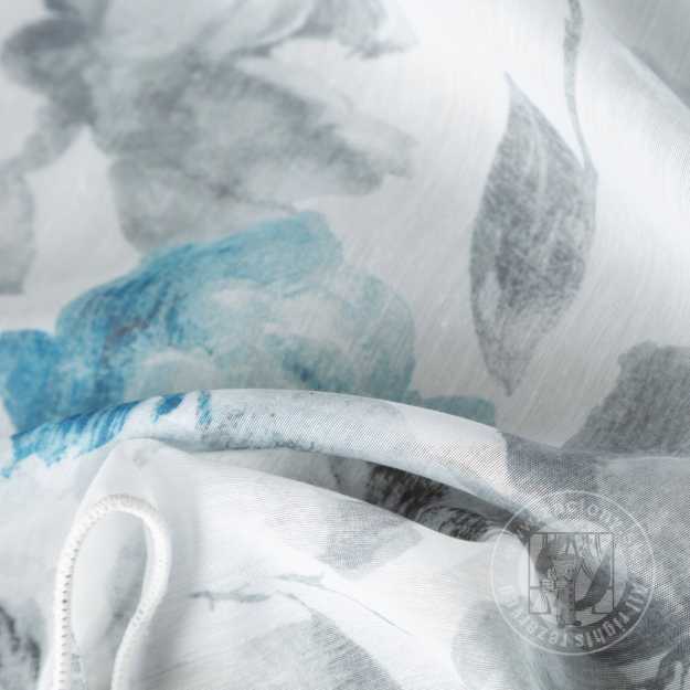 Záclona metráž 53822/BAT biela/modrá, 285cm