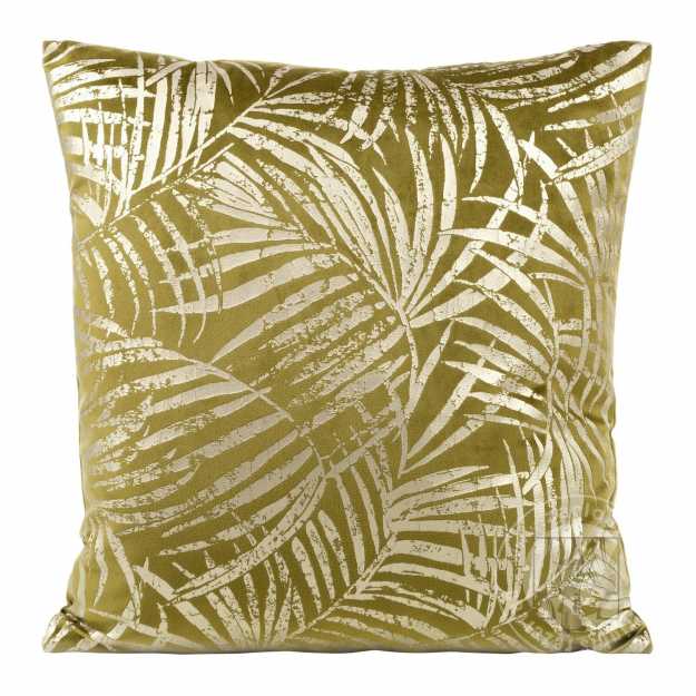 Obliečka na vankúš BLINK26 45x45cm olivová/zlatá