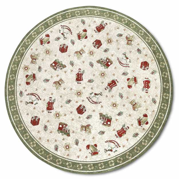 Kruhový kusový koberec Villeroy & Boch Toy´s  Delight 106218 Green Multicolour