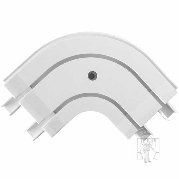 Oblúk ku plastovej koľajnici - vonkajší 2-drážkový