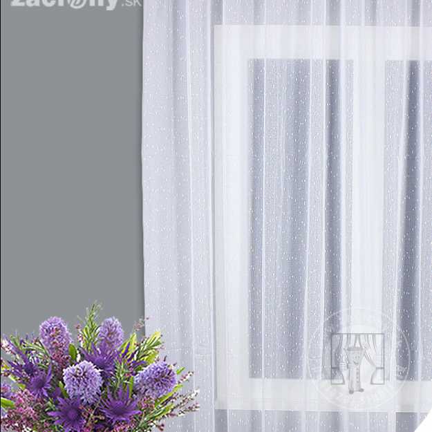 Záclona metráž FANNI biela