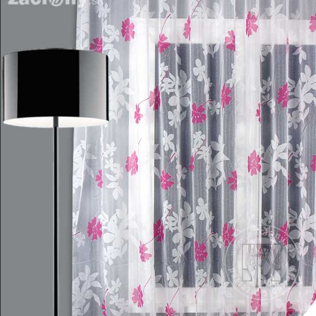 Záclona metráž GINA ružová 280cm - 6,50 m