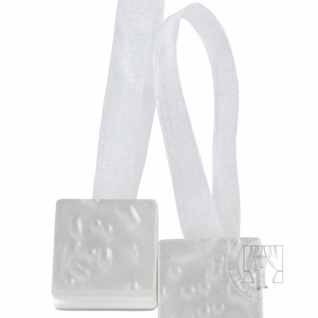 Dekoračný magnet biela kocka