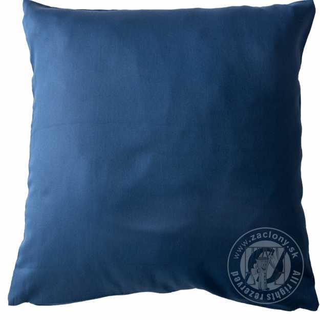 Obliečka saténová 40x40cm tmavomodrá