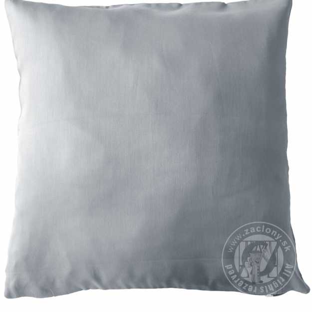 Obliečka saténová 40x40cm svetlosivá