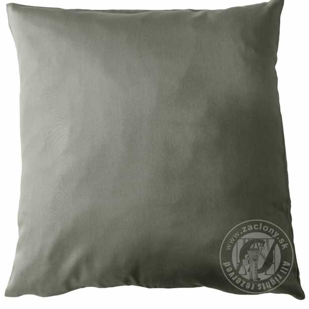 Obliečka saténová 40x40cm tmavosivá