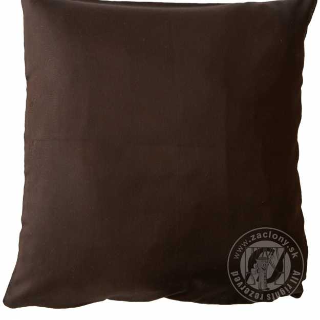 Obliečka saténová 40x40cm čokoládová