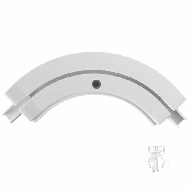 Oblúk ku plastovej koľajnici - vnútorný 1-drážkový