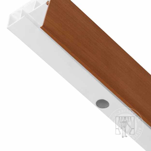 Krycia lišta ku plastovej koľajnici - čerešňa 5cm