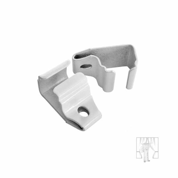Stropný držiak na U koľajničku - biely
