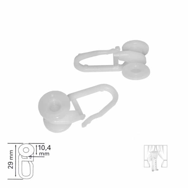 Jazdec s háčikom do U koľajnice