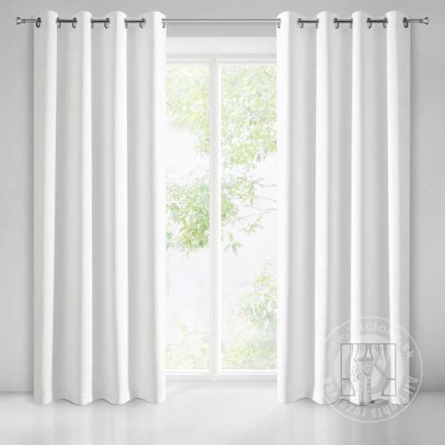 Záves PARISA na krúžkoch biely 135x250cm