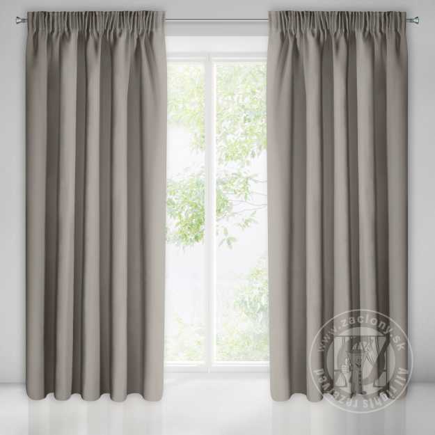 Záves PARISA na páske cappucino 135x270cm