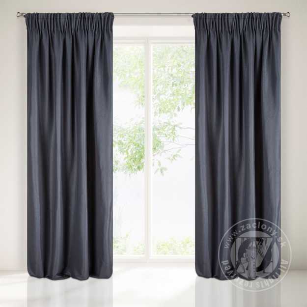 Záves AGGIE na páske námornicka modrá 140x270 cm