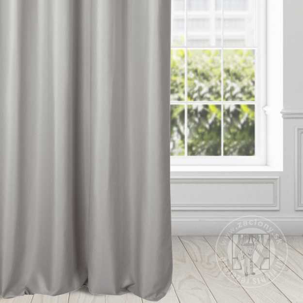 Záves AGGIE na krúžkoch tmavobéžový 140x250 cm