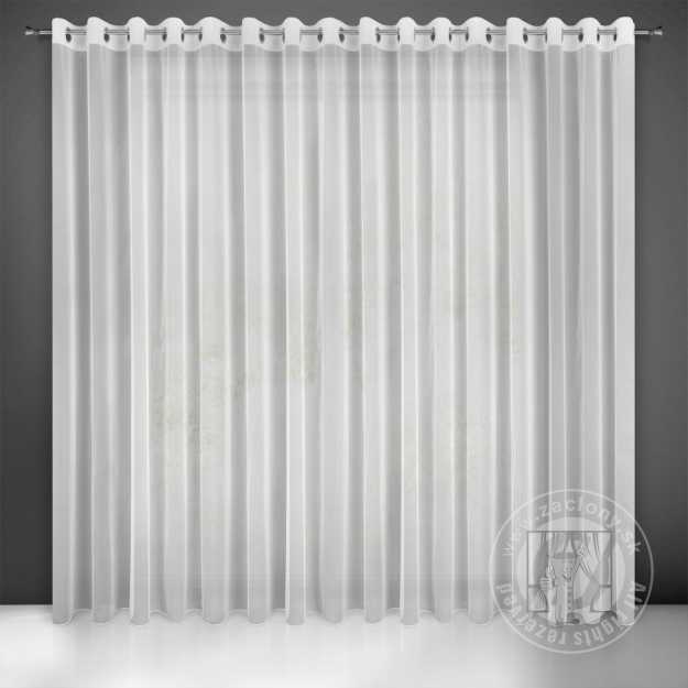 Záclona ESEL na krúžkoch biela 350x250cm