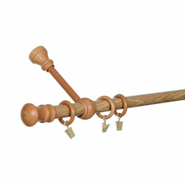 Drevená garniža STANDARD MONAKO Svetlý Dub - jednotyčová
