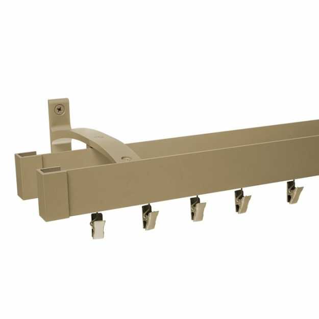 Hliníková garniža LUXOR Patyna so štipcami - Dvojitá