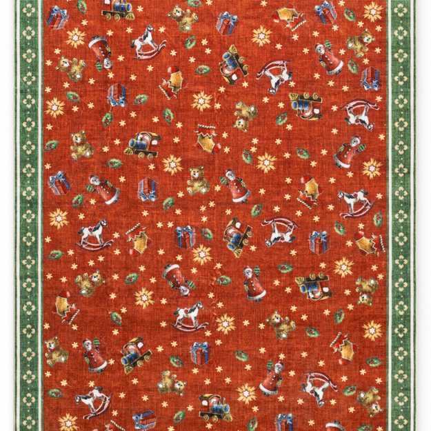 Kusový koberec Villeroy & Boch Toy´s Delight Nostalgic Noel 106499 Red Green