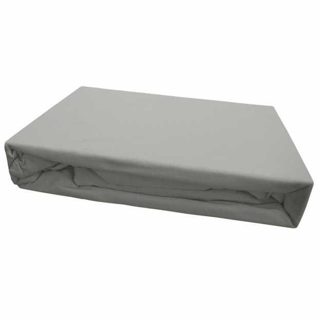 Napínacia plachta JERSEY 180x200 cm sivá 31