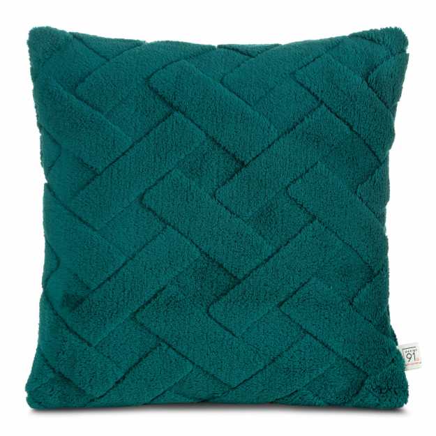 Obliečka na vankúš CARO 45x45cm tmavozelená