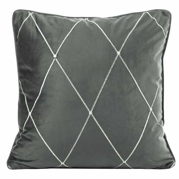 Obliečka na vankúš PIERRE CARDIN MARGO 45x45cm sivá/strieborná