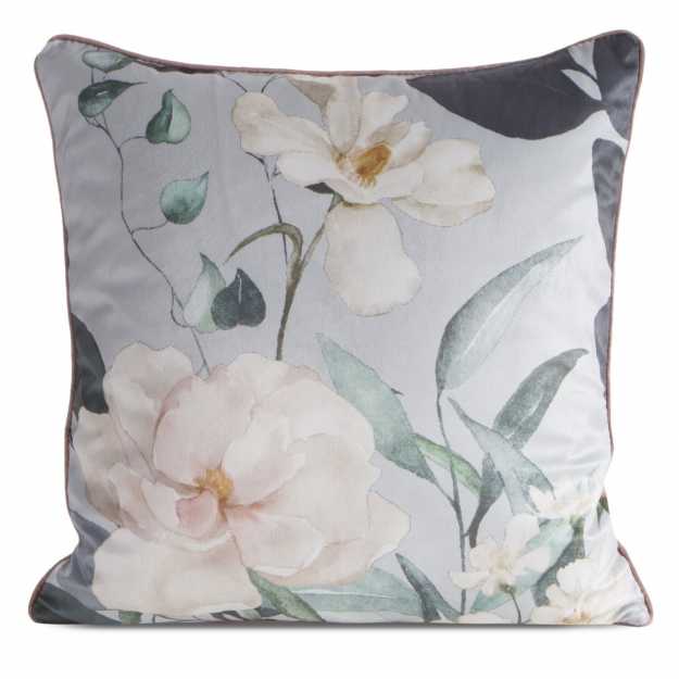 Obliečka na vankúš ROSITA 45x45cm strieborná/krémová