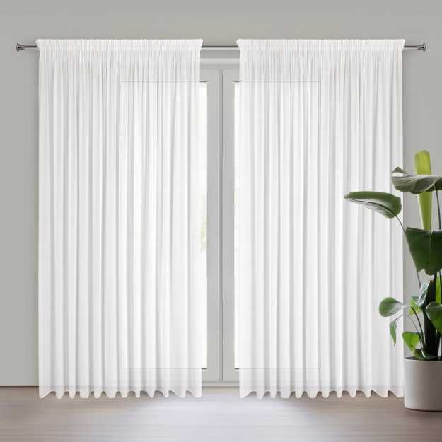 Záclona DEBRA na páske 300x270cm biela