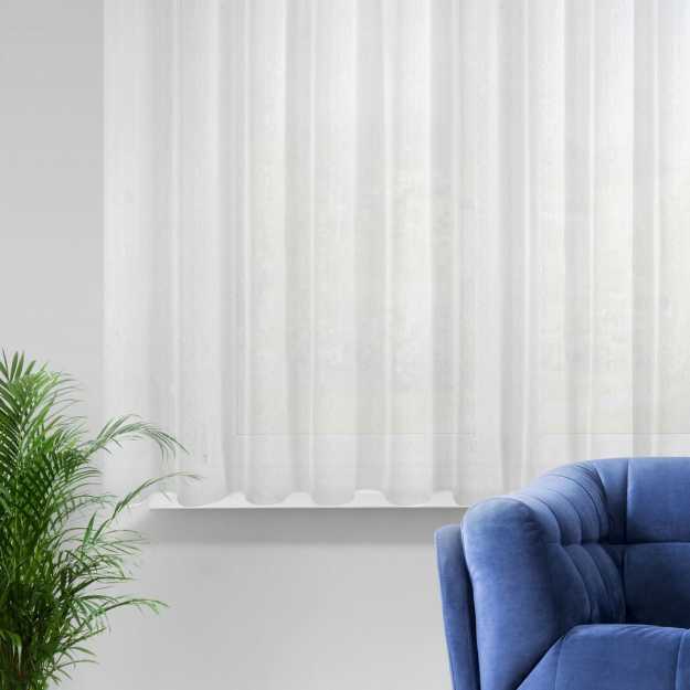 Záclona REBECCA na krúžkoch biela 350x160cm