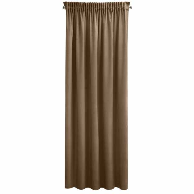 Záves PIERRE CARDIN SIBEL na páske hnedý 140x270cm